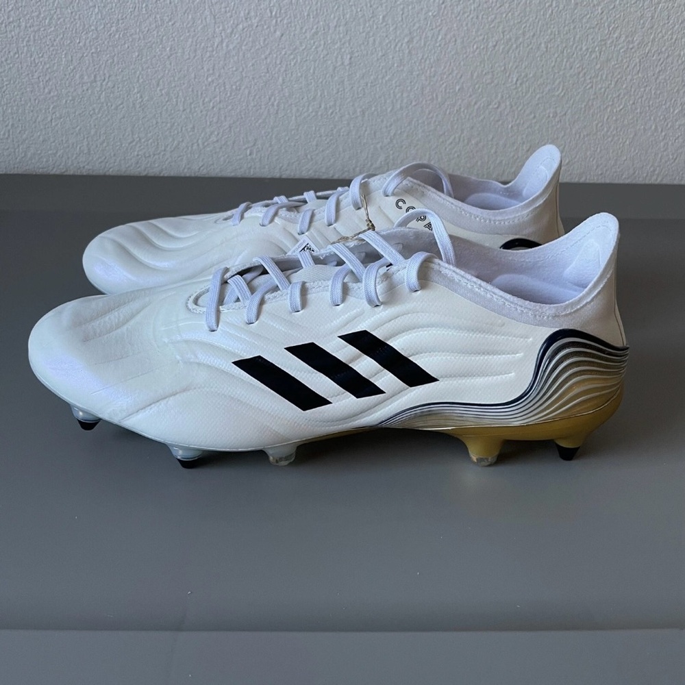 Adidas Copa Sense SG Soft Ground Cleats “White Pearl Gold” HP7840 Men’s